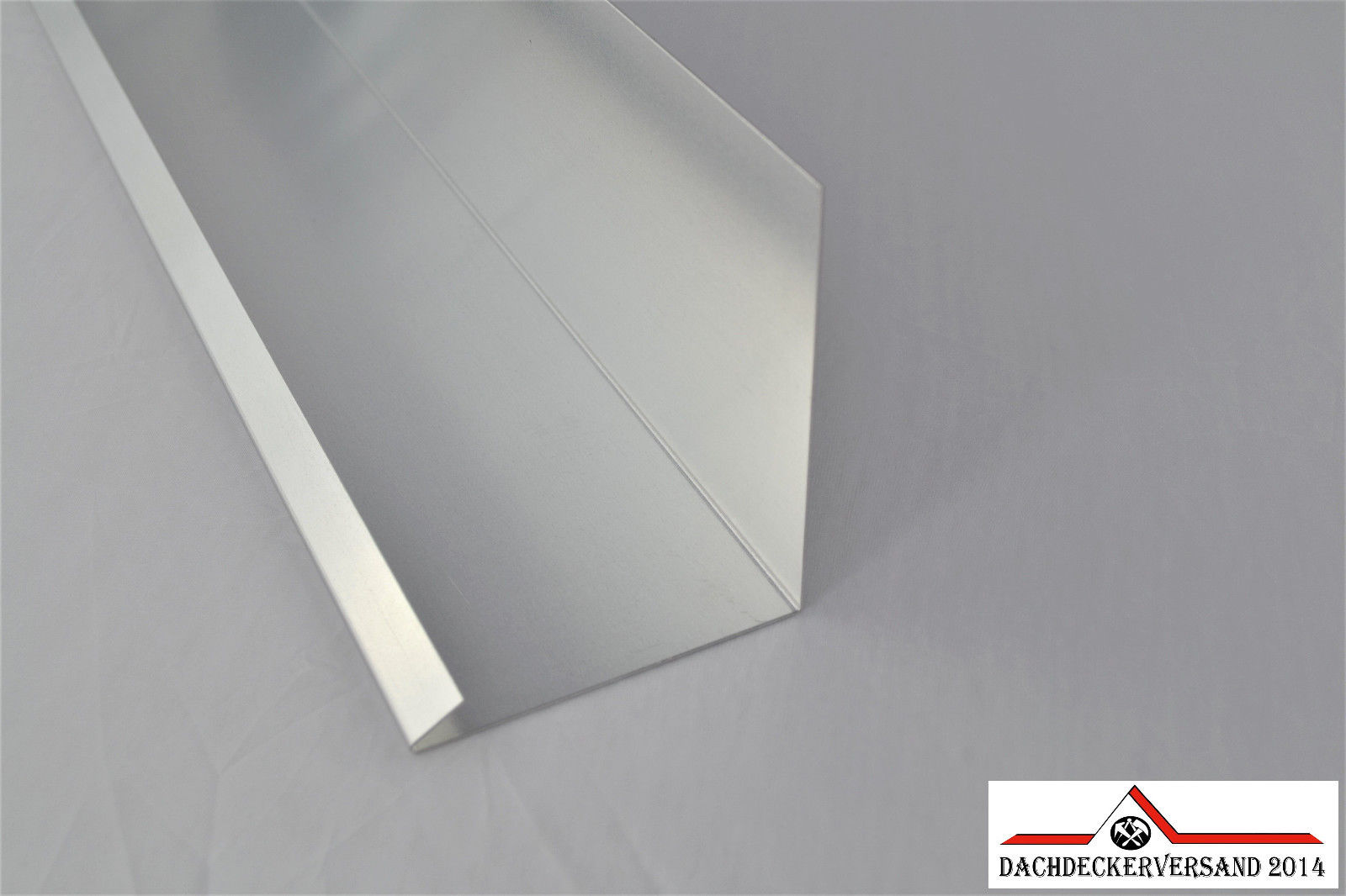 1 m Wandanschlussblech Dachblech Dach Wandwinkel Aluminium Alu natur 0,8 mm (Form A)