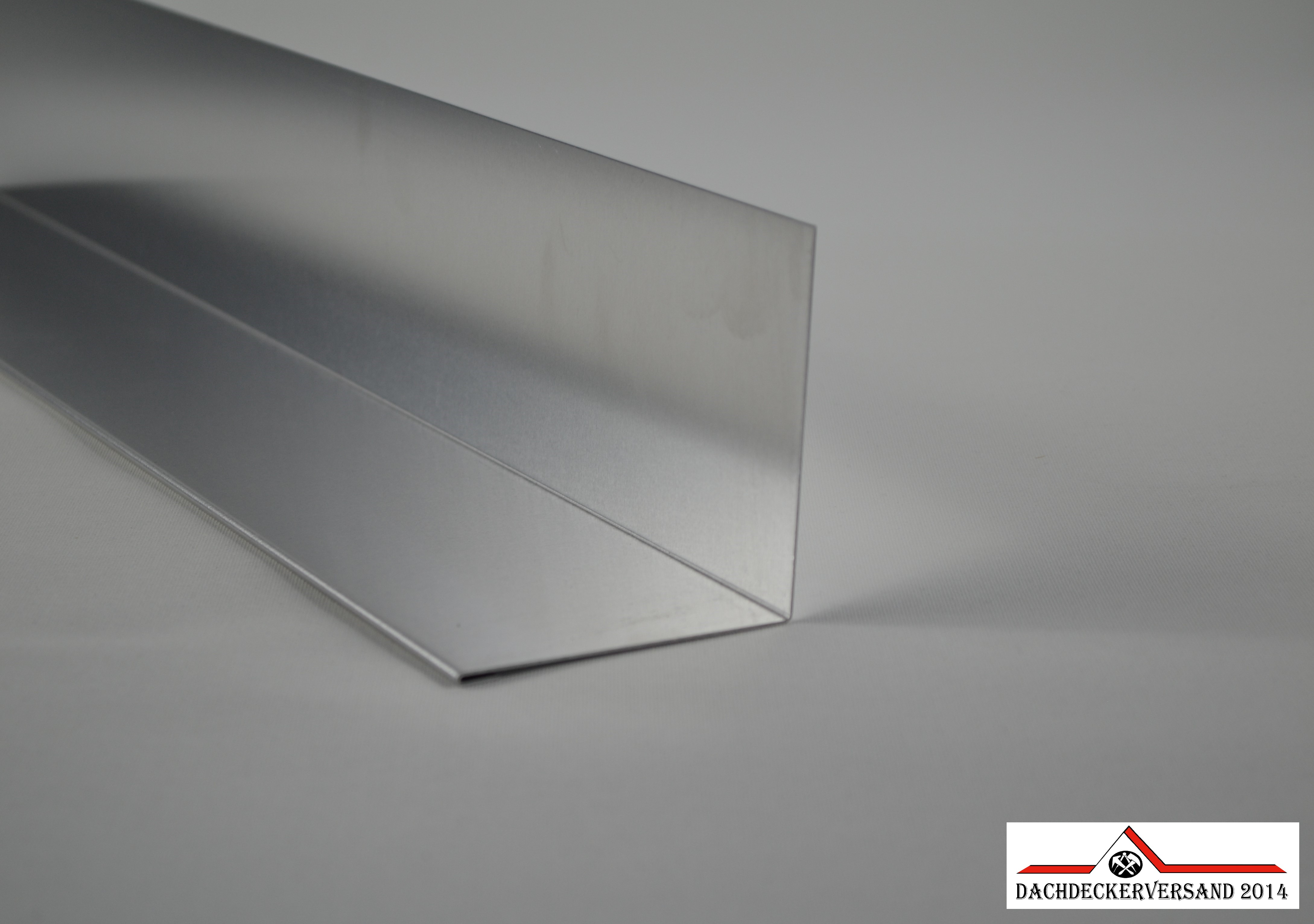 1 m Brustblech Wandanschlussblech Wandwinkel Dachblech Aluminium Alu natur 0,8 mm stark (Form B)