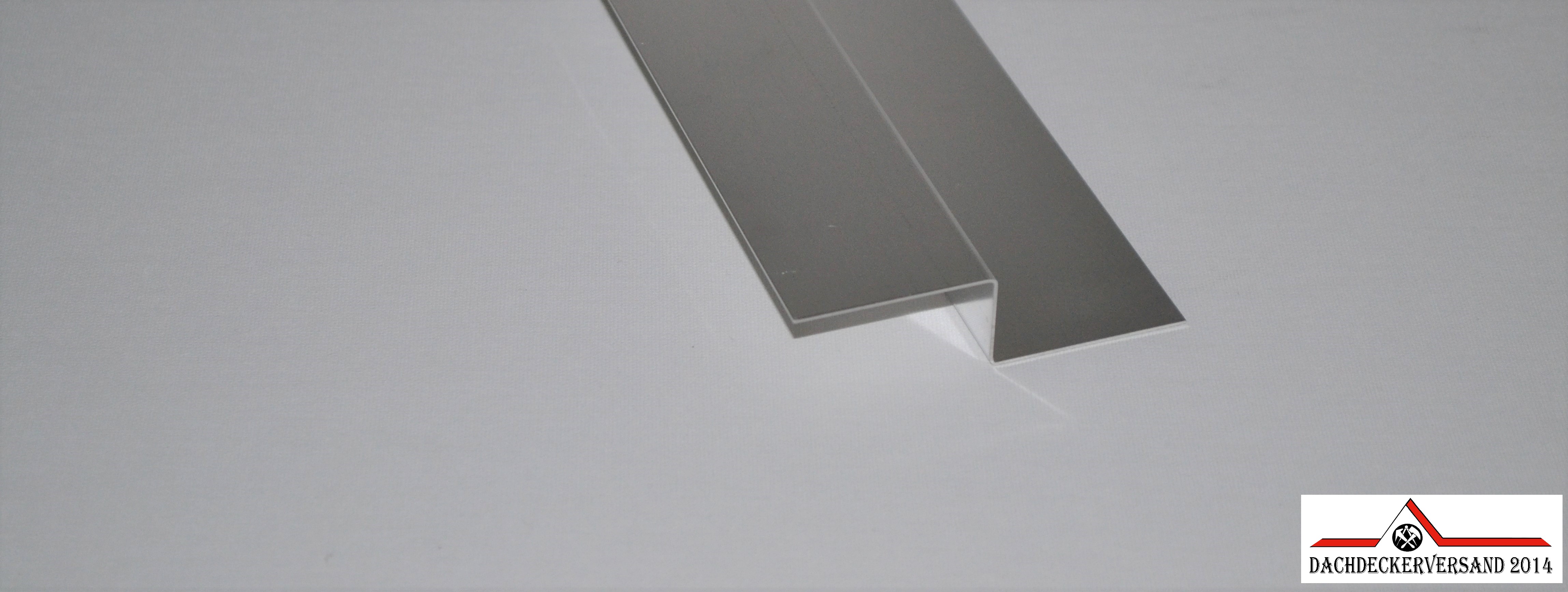 1 m Z-Blech, Z-Form Z-Profil ZBlech Z-Winkel Winkelblech Z-Profil Z-Blechprofil Aluminium natur 0,8 mm stark
